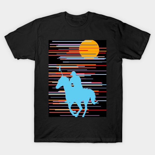 Polo Rider Illustration T-Shirt by dcveta